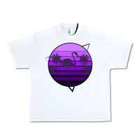 White Flamingo Palm Urban Heavy Tee - Bettercallsaul