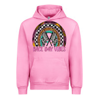 Fuchsia Pink race day vibes rainbow Urban Hoodie - Artiststas