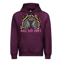 Mauve Wine race day vibes rainbow Urban Hoodie - Artiststas