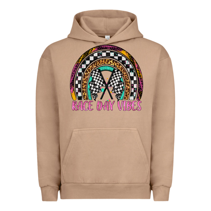 Race Day Vibes Rainbow Urban Hoodie by Artiststas | Teevron