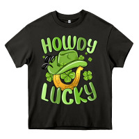 Asphalt howdy go lucky st patrics day Heavy Core Tee - MaliasSmallBusiness