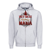 Heather Grey Hot mess express mama Mother's Day Zipper Hoodie - FaDigitalArtStudio