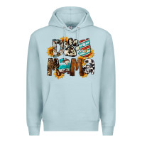 Blue Mist Dog Mama Mother's Day Premium Hoodie - FaDigitalArtStudio