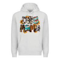 Dove Grey Dog Mama Mother's Day Premium Hoodie - FaDigitalArtStudio