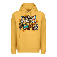 Mustard Dog Mama Mother's Day Premium Hoodie - FaDigitalArtStudio