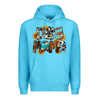 Ocean Blue Dog Mama Mother's Day Premium Hoodie - FaDigitalArtStudio
