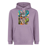 Lavender Western hip hop Bunny Easter Day Heavyweight Hoodie - LillyAllenDesigns