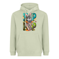 Matcha Western hip hop Bunny Easter Day Heavyweight Hoodie - LillyAllenDesigns