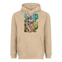 Western Hip Hop Bunny Easter Day Heavyweight Hoodie | Teevron