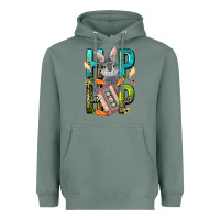 Sage Western hip hop Bunny Easter Day Heavyweight Hoodie - LillyAllenDesigns