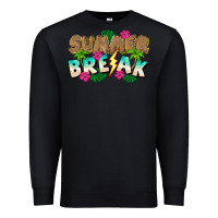 Black Summer Break Premium Sweatshirt - CowhideDigitalArt