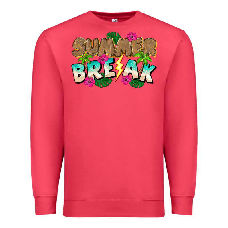 Summer Break Premium Sweatshirt by CowhideDigitalArt | Teevron