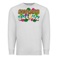 Dove Grey Summer Break Premium Sweatshirt - CowhideDigitalArt