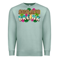 Seafoam Summer Break Premium Sweatshirt - CowhideDigitalArt