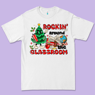 Rockin Around The Classroom Premium Tee Designed By Maliassmallbusiness
