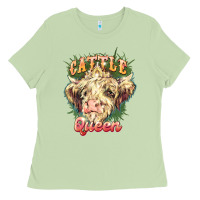 Matcha cattle queen Ladies Tee - NancyCooperArtShop