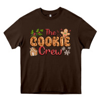 Chocolate Brown the cookie crew Heavy Core Tee - MaliasSmallBusiness