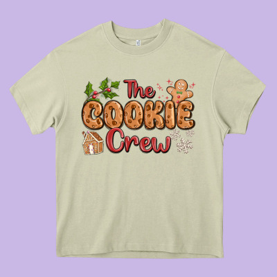 The Cookie Crew Heavy Core Tee Designed By Maliassmallbusiness