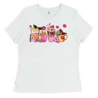 White boss lady coffee cups Ladies Tee - NancyCooperArtShop