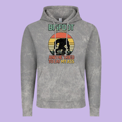 Bigfoot Is Real And He Tried To Eat My Ass Vintage Hoodie Designed By Bettercallsaul