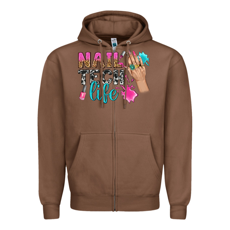Nail Tech Life Bbs Zipper Hoodie by BundleAndBundleShop | Teevron