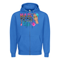 True Royal nail tech life bbs Zipper Hoodie - BundleAndBundleShop