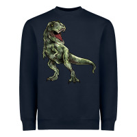 Navy T-rex Heavyweight Sweatshirt - HowdyJamesFarm
