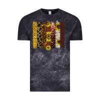 Fall Glitter Brush Strokes Vintage Tee | Teevron