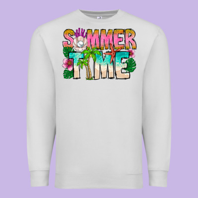 Summer Time Premium Sweatshirt Designed By Cowhidedigitalart