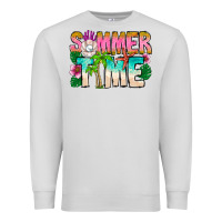 Dove Grey Summer Time Premium Sweatshirt - CowhideDigitalArt