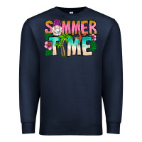 Navy Summer Time Premium Sweatshirt - CowhideDigitalArt