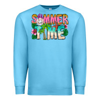Ocean Blue Summer Time Premium Sweatshirt - CowhideDigitalArt