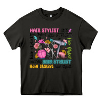 Asphalt hair stylist typography Heavy Core Tee - MaliasSmallBusiness
