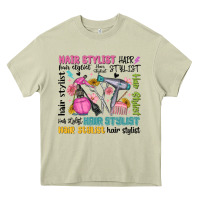 Mossy hair stylist typography Heavy Core Tee - MaliasSmallBusiness