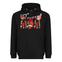 Black team mom Heavyweight Hoodie - CowhideDigitalArt