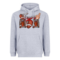 Heather Grey team mom Heavyweight Hoodie - CowhideDigitalArt