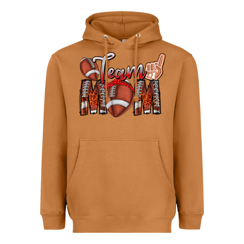 Team Mom Heavyweight Hoodie by CowhideDigitalArt | Teevron