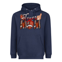 Navy team mom Heavyweight Hoodie - CowhideDigitalArt