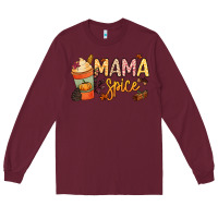 Burgundy Mama spice Long Sleeve Tee - NancyCooperArtShop