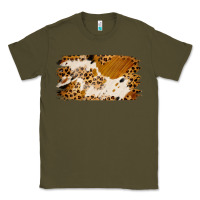 Army Green leopard cowhide brushstroke Classic Tee - Jasminsmagicworld