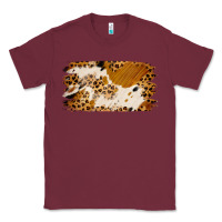 Burgundy leopard cowhide brushstroke Classic Tee - Jasminsmagicworld