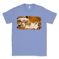 Colony Blue leopard cowhide brushstroke Classic Tee - Jasminsmagicworld