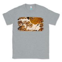 Heather Grey leopard cowhide brushstroke Classic Tee - Jasminsmagicworld