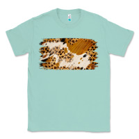 Seafoam leopard cowhide brushstroke Classic Tee - Jasminsmagicworld