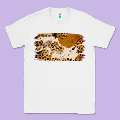 Leopard Cowhide Brushstroke Classic Tee Designed By Jasminsmagicworld