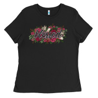 Black blessed Ladies Tee - NancyCooperArtShop