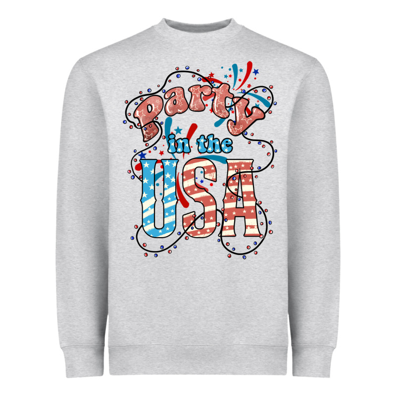 Party In The Usa 4th Of July Heavyweight Sweatshirt by HowdyJamesFarm | Teevron