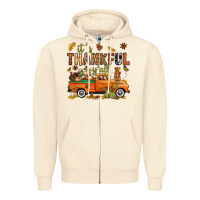 Sandshell it's thankful y'all with truck bbs Zipper Hoodie - BundleAndBundleShop
