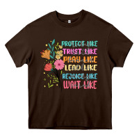 Chocolate Brown women of the bible Heavy Core Tee - JahusDesignShop