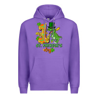 Purple my first st. patricks day Premium Hoodie - FaDigitalArtStudio